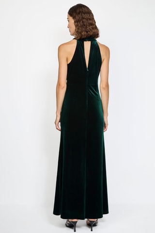 Vestido comprido - Verde-pinheiro
