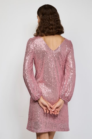 Vestido semi-comprido - Rosa