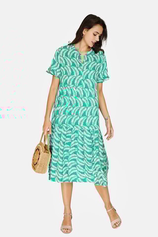 Vestido direito 
Verde