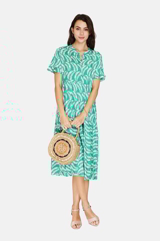 Vestido direito 
Verde