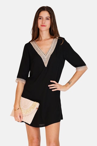 Vestido direito 
Preto