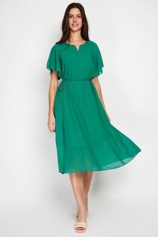 Vestido estilo patinadora - Verde-esmeralda