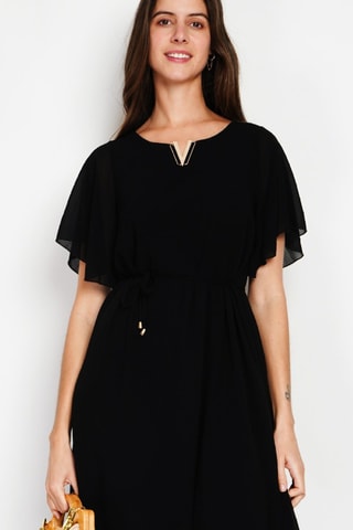 Vestido estilo patinadora - Preto