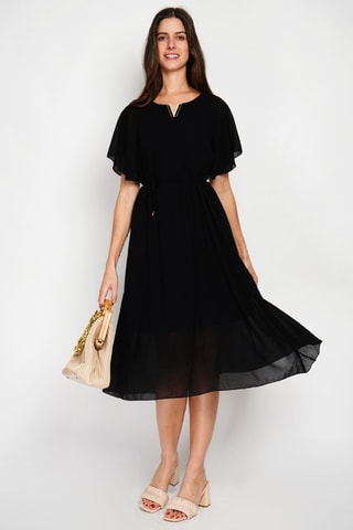 Vestido estilo patinadora - Preto