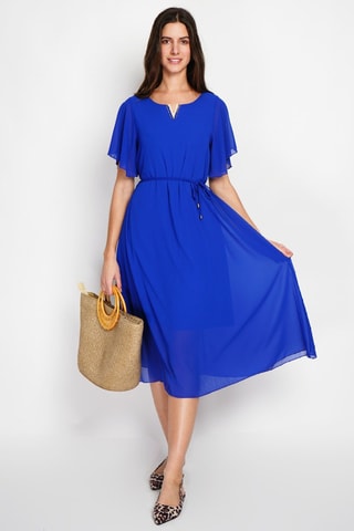 Vestido estilo patinadora - Azul-real