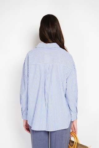 Camisa em linho - Índigo
