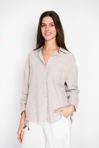 Camisa em linho - Bege