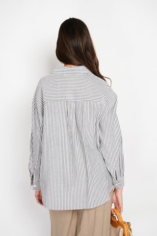 Camisa em linho - Preto