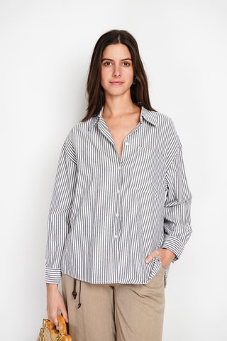 Camisa em linho - Preto