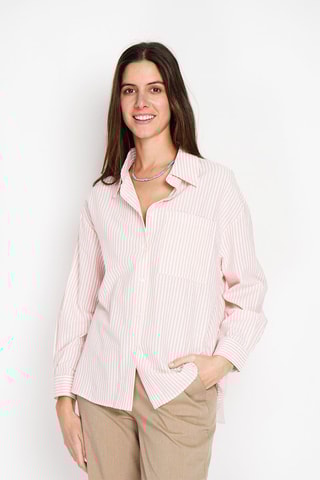 Camisa em linho - Salmão