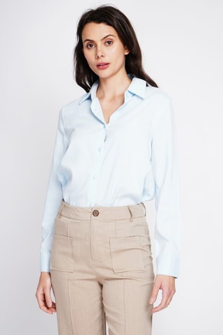 Camisa em linho - Azul