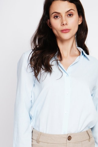 Camisa em linho - Azul