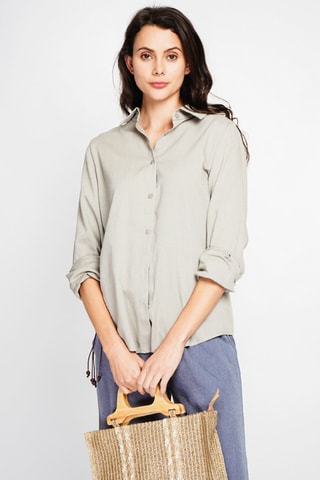 Camisa em linho - Cru