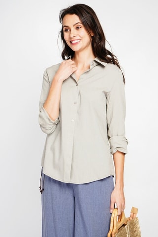 Camisa em linho - Cru