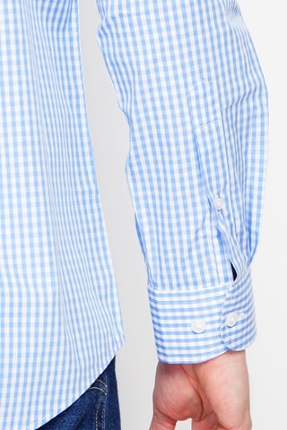 Camisa - Azul-celeste e branco