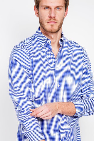 Camisa - Azul-marinho e branco