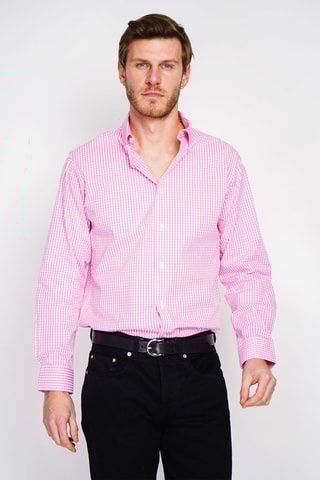 Camisa - Rosa e branco