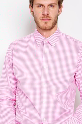 Camisa - Rosa e branco