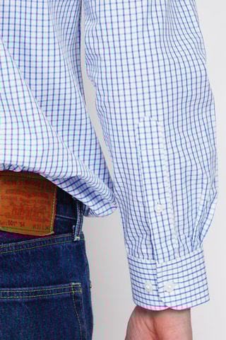 Camisa - Branco e azul