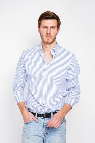Camisa - Azul e branco