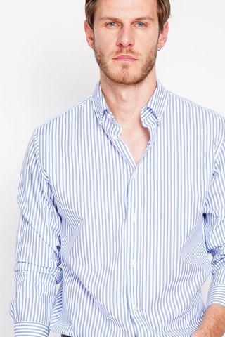 Camisa - Azul e branco