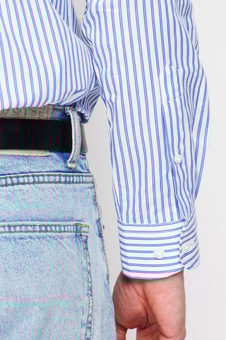Camisa - Azul e branco
