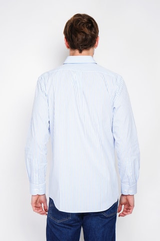 Camisa - Azul-celeste e branco