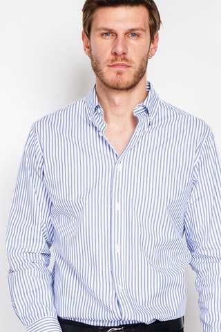 Camisa - Azul-marinho e branco