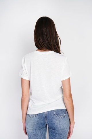 T-shirt em linho - Branco