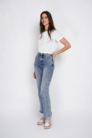 T-shirt em linho - Branco