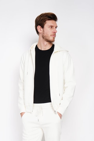 Sweat com capuz - Branco