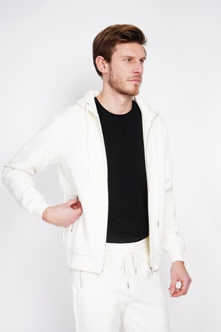 Sweat com capuz - Branco