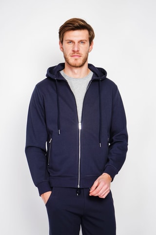 Sweat com capuz - Azul-marinho