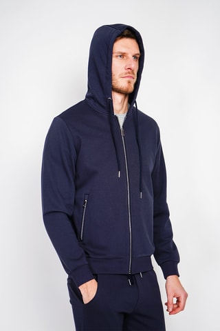 Sweat com capuz - Azul-marinho