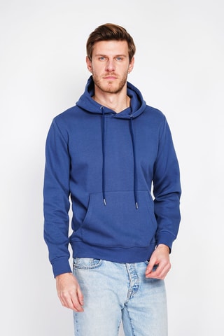 Sweat com capuz - Azul-cobalto