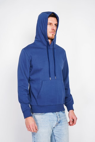 Sweat com capuz - Azul-cobalto