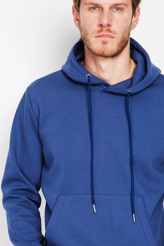 Sweat com capuz - Azul-cobalto