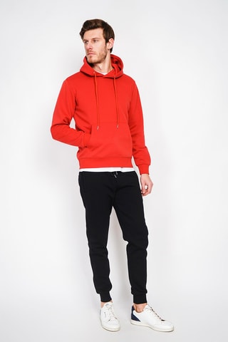 Sweat com capuz - Vermelho