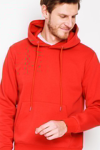 Sweat com capuz - Vermelho