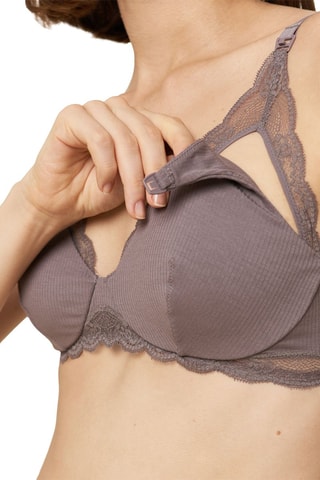Soutien-gorge d’allaitement Natural Spotlight - Gris foncé