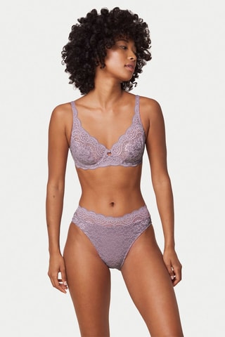 Culotte taille haute Amourette 300 Magic Wire Tai02 - Parme