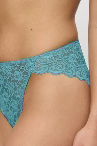 Tanga Amourette Highleg Tai - Turquoise
