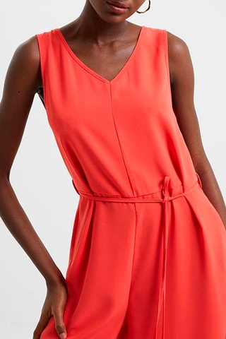 Jumpsuit Regular Culotte - Koraalrood