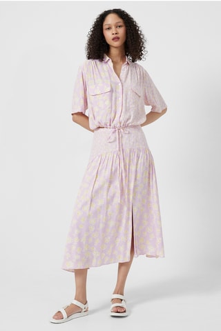 Rok Hoge Taille Doria - Roze