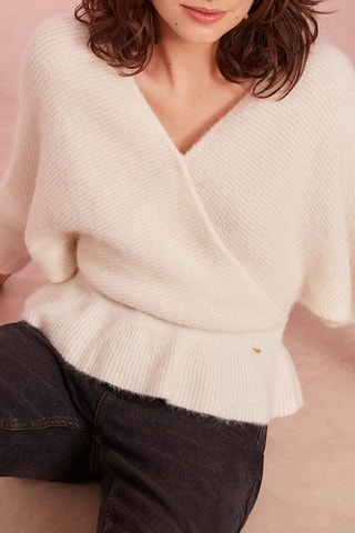 Pull en laine et alpaga Celeste - Ecru