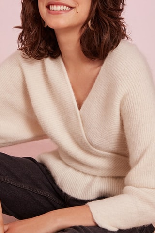Pull en laine et alpaga Celeste - Ecru