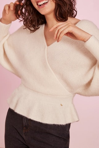 Pull en laine et alpaga Celeste - Ecru