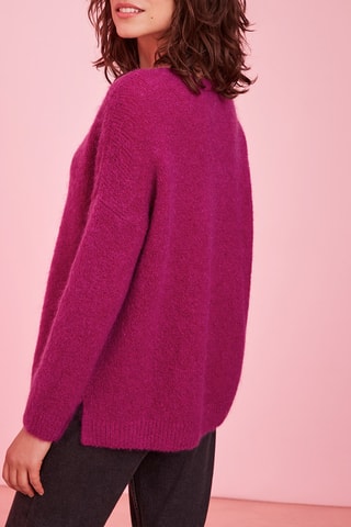Pull en mohair et mérinos Darene - Violet