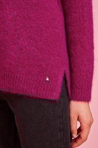 Pull en mohair et mérinos Darene - Violet