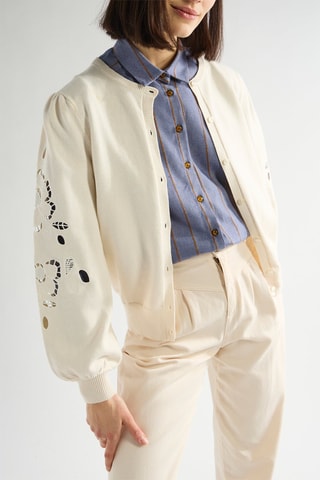 Gilet en mérinos Calypso - Beige